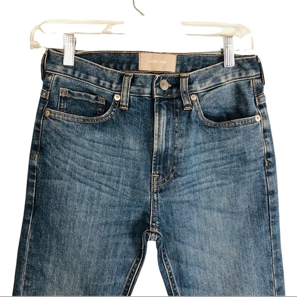 EVERLANE High Rise Straight Leg Cropped Jean | Sz 24 - Picture 4 of 9